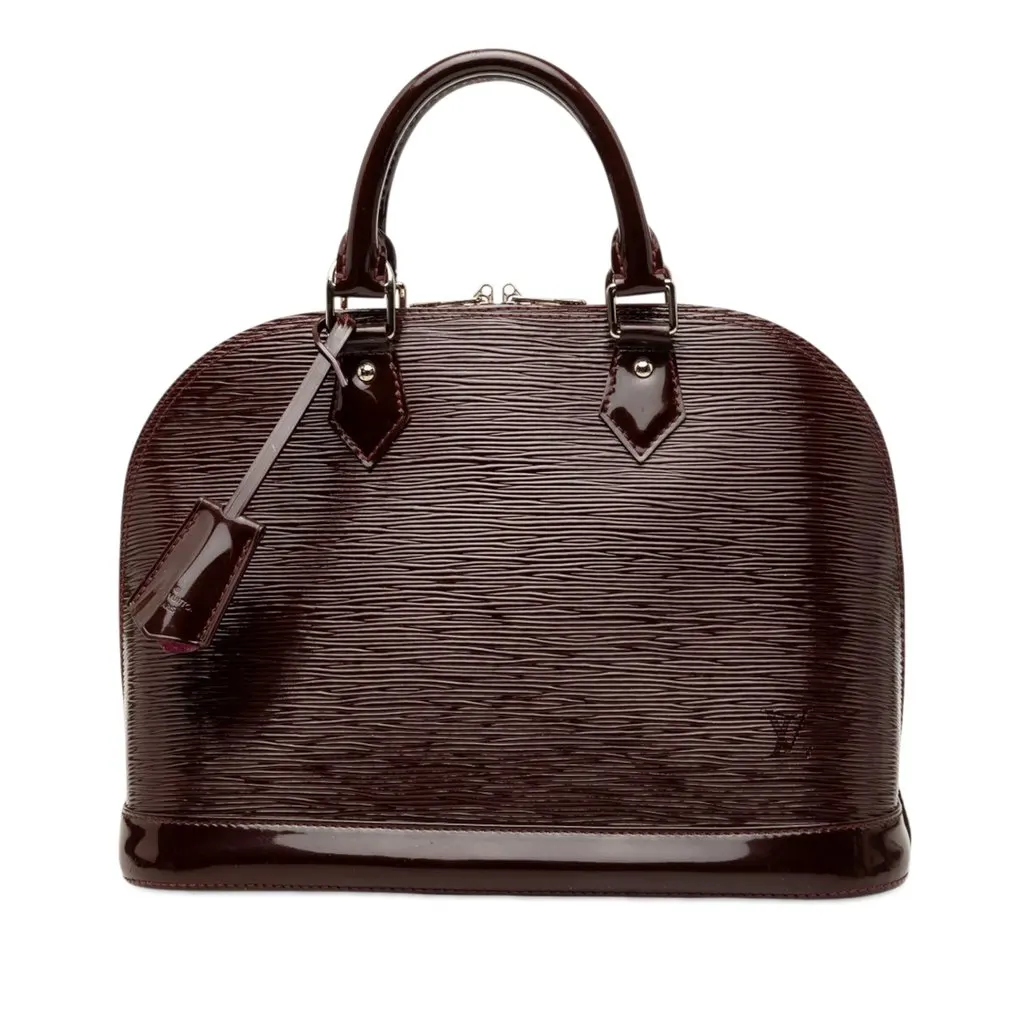 Louis Vuitton Electric Epi Alma PM Purple Leather Good - Front View