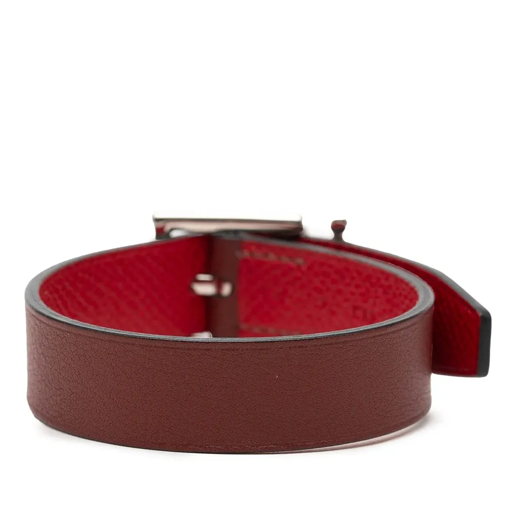 Hermès Leather Nathan Bracelet T4 Red Leather Very good - Inside View