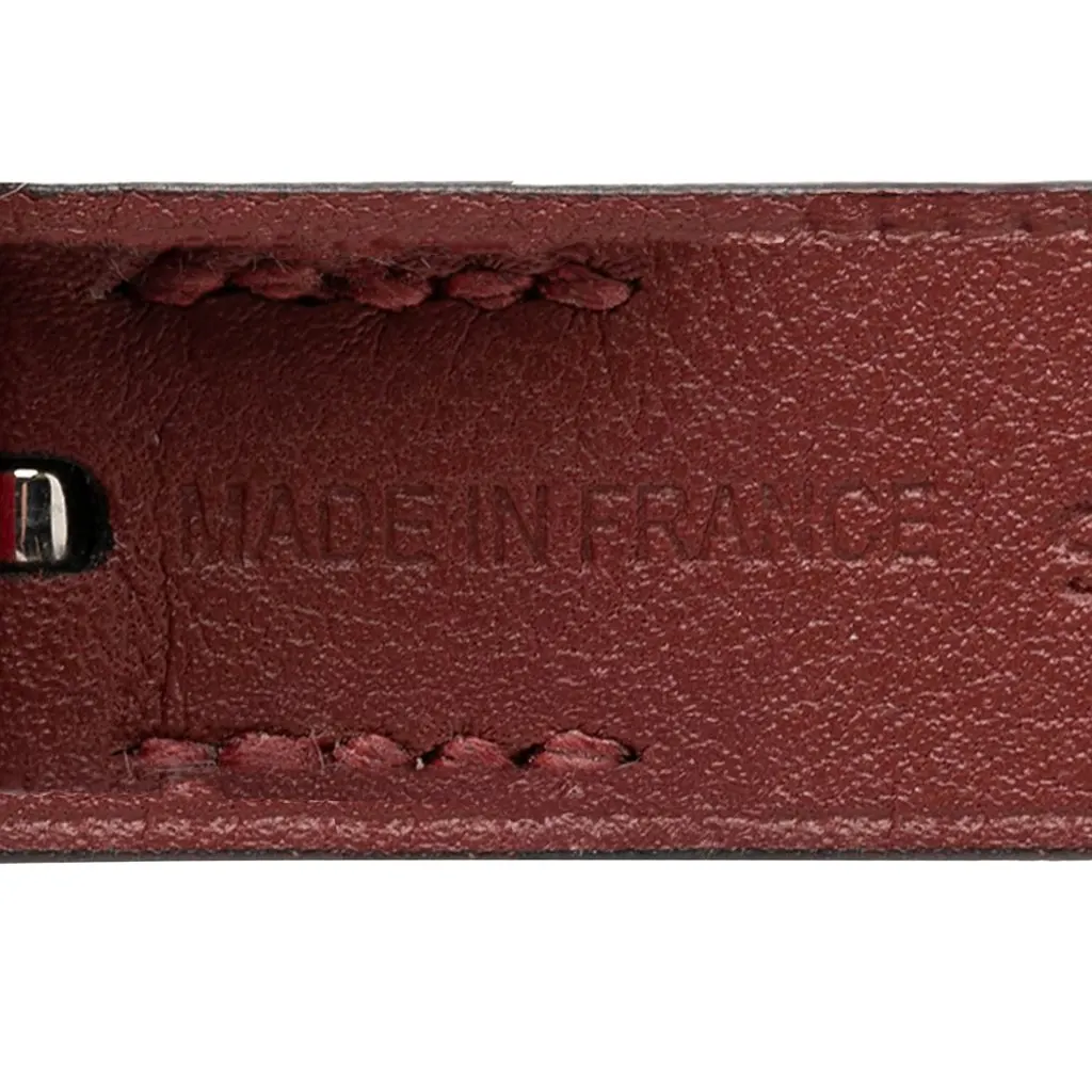 Hermès Leather Nathan Bracelet T4 Red Leather Very good - Box View