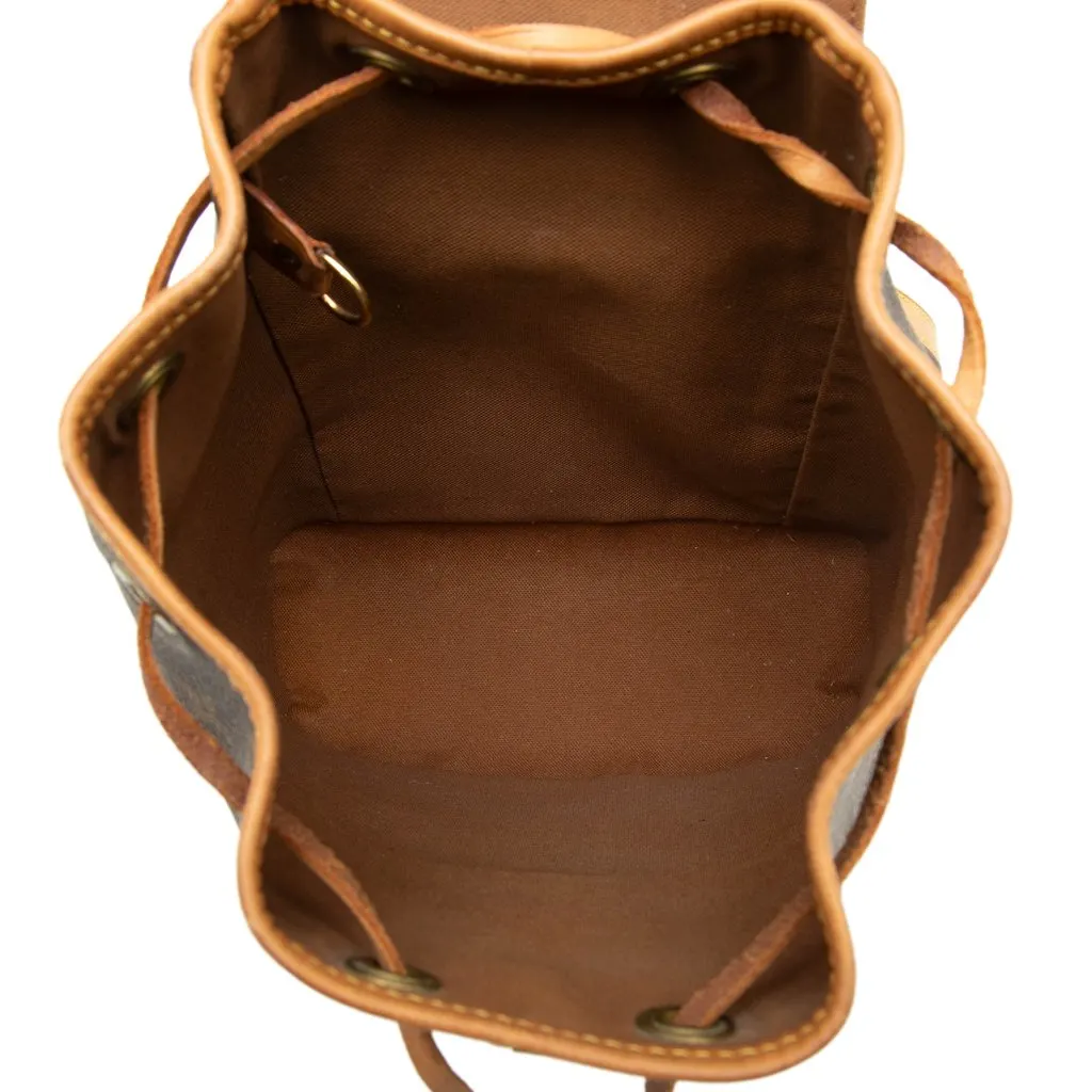 Louis Vuitton Monogram Mini Montsouris Brown Canvas Very good - Model View