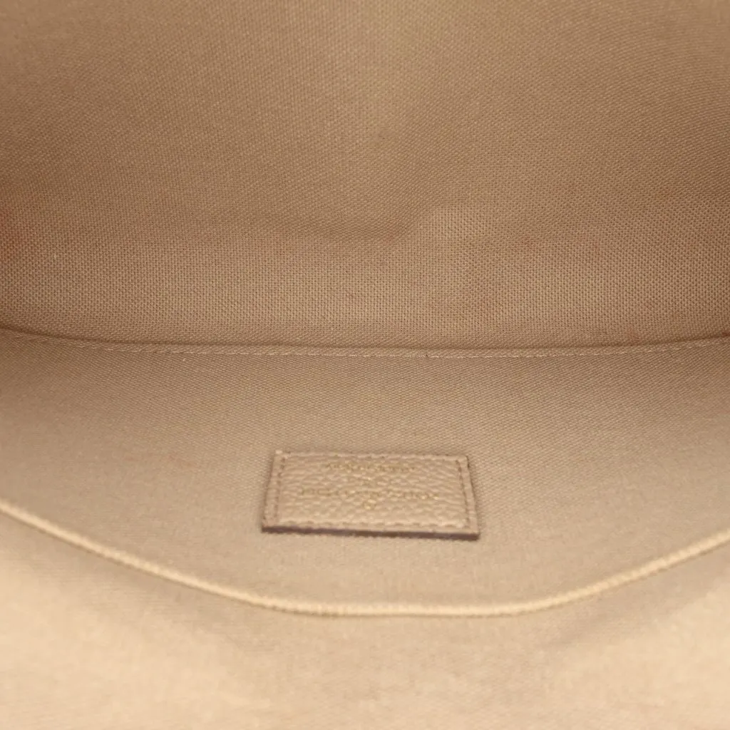 Louis Vuitton Monogram Empreinte Pochette Felicie Beige Leather Very good - Model View