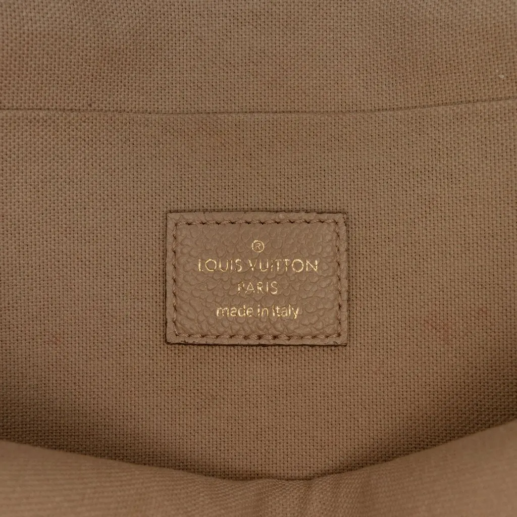 Louis Vuitton Monogram Empreinte Pochette Felicie Beige Leather Very good - Box View
