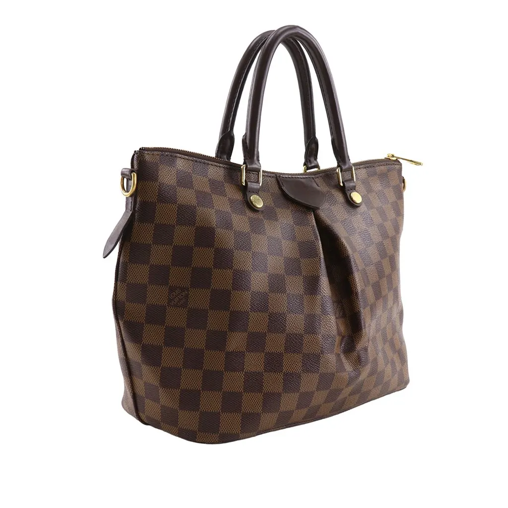 Louis Vuitton Damier Ebene Siena PM Brown Very good - Back View