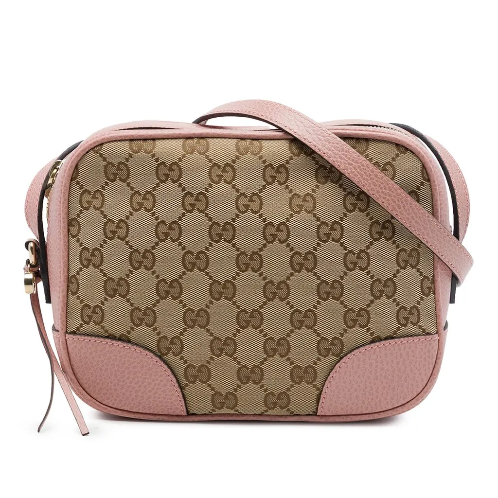 Gucci GG Canvas Bree Crossbody Beige Canvas Very good - Front View
