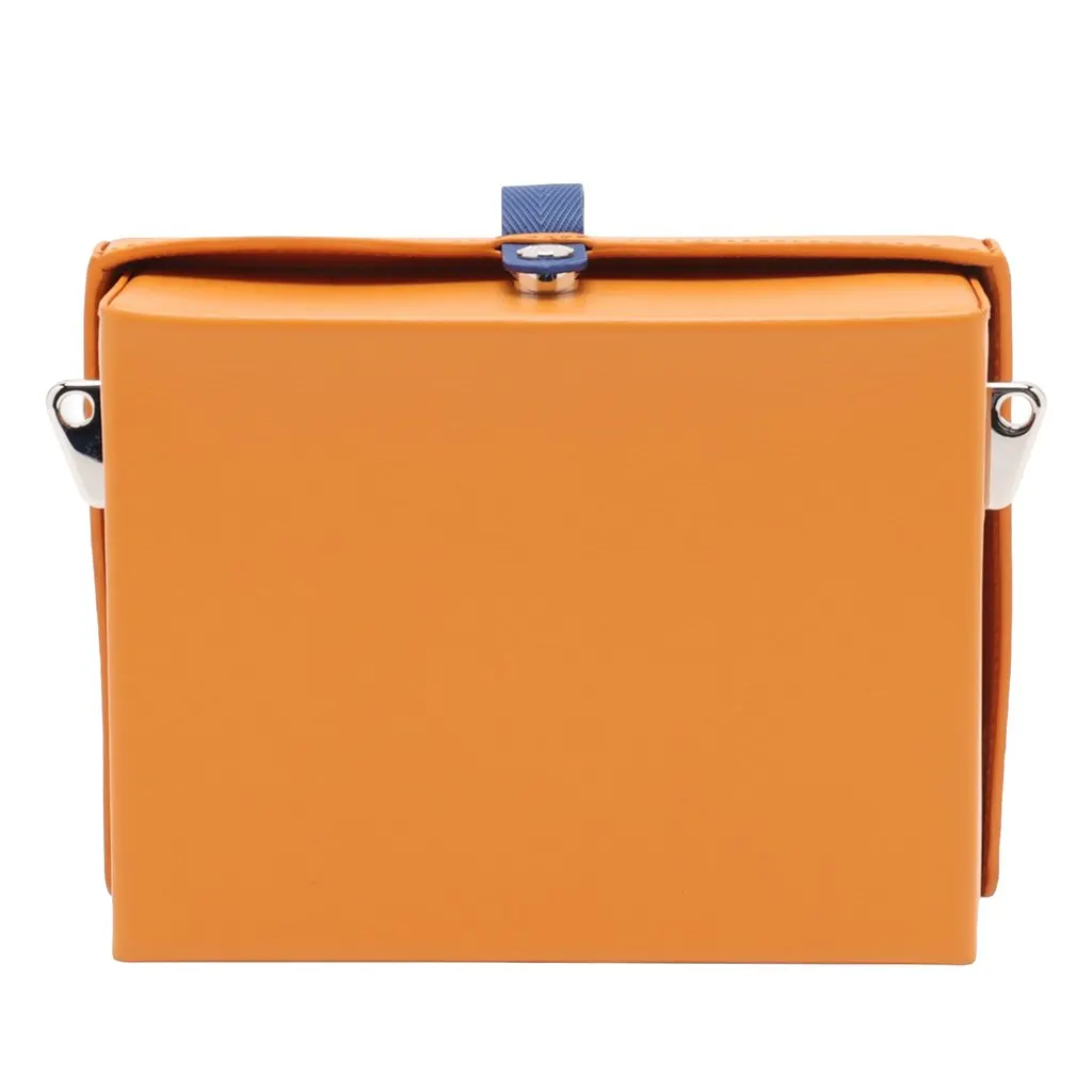 Louis Vuitton Calfskin Shopper Clutch with Strap Orange Leather Very good - Back View