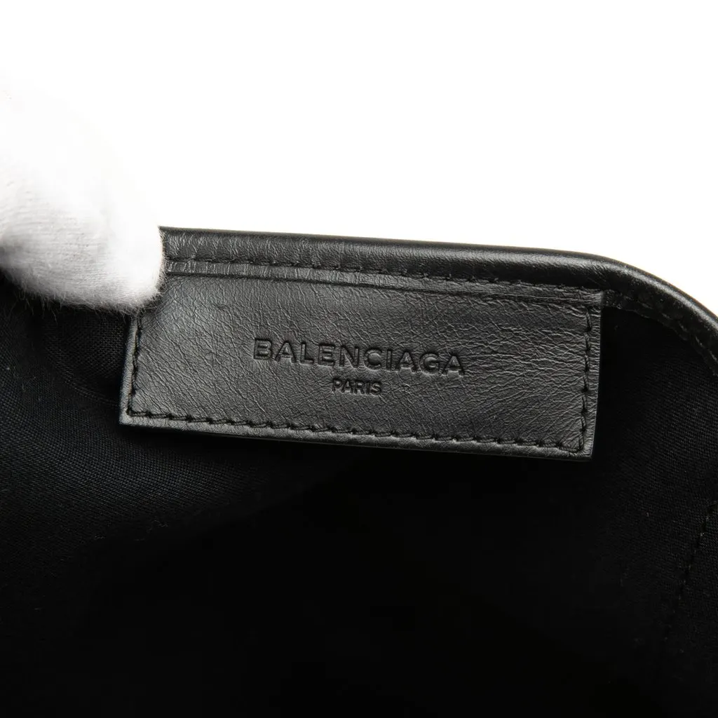 Balenciaga Canvas Navy Cabas Tote M White Very good - Box View