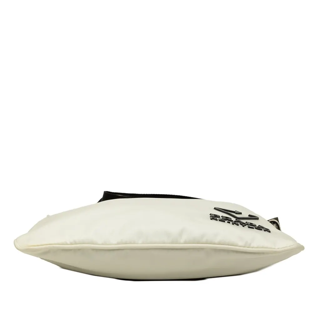 Prada Re Nylon Zip Top Crossbody White Polyamide Good - Inside View