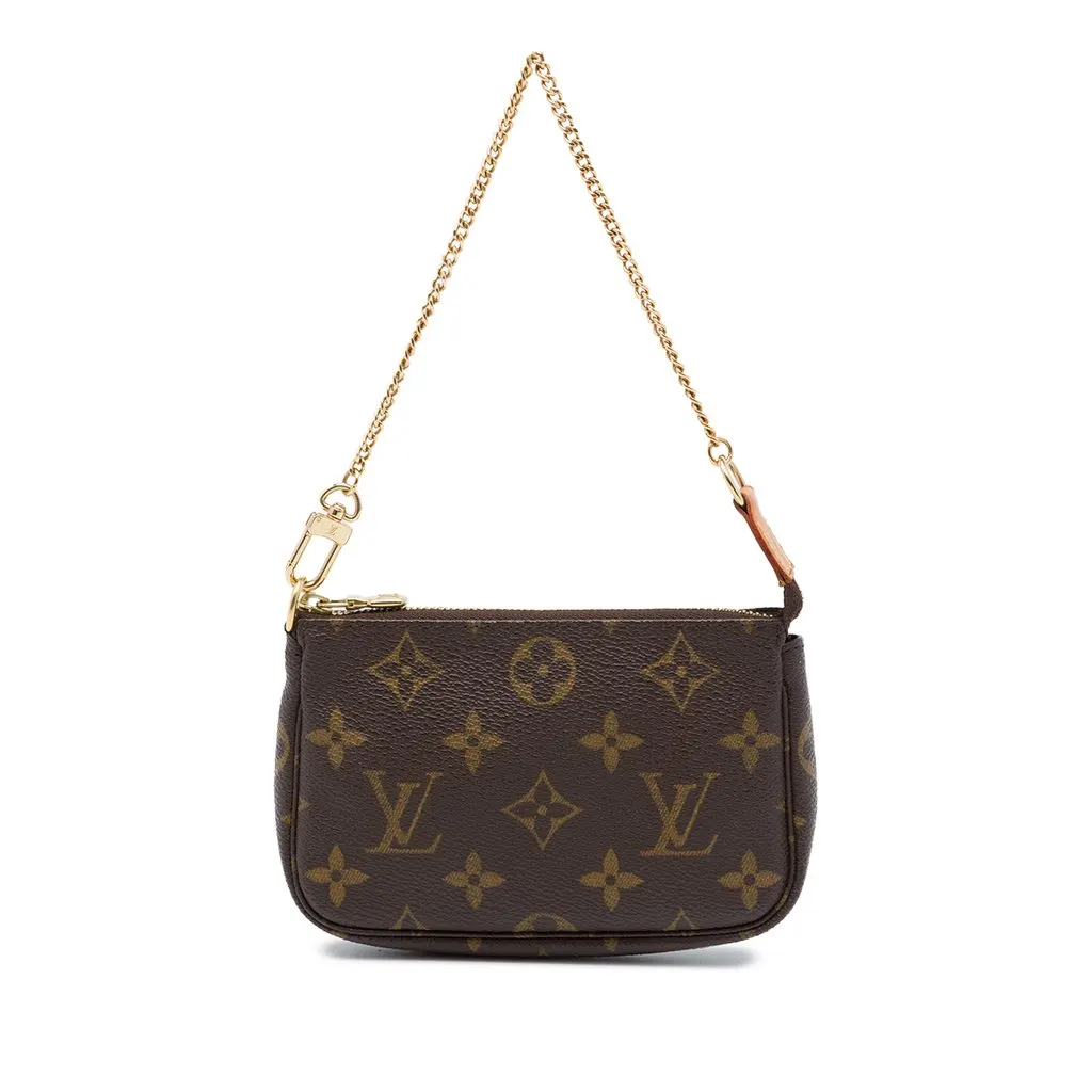 Louis Vuitton Monogram Mini Pochette Accessoires Brown Canvas Very good - Front View