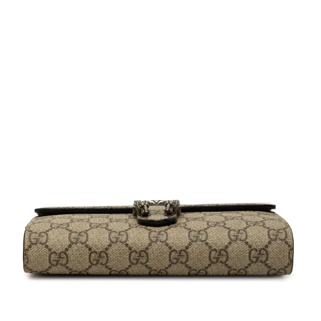 Gucci GG Supreme Dionysus Wallet on Chain Beige Very good - Inside View