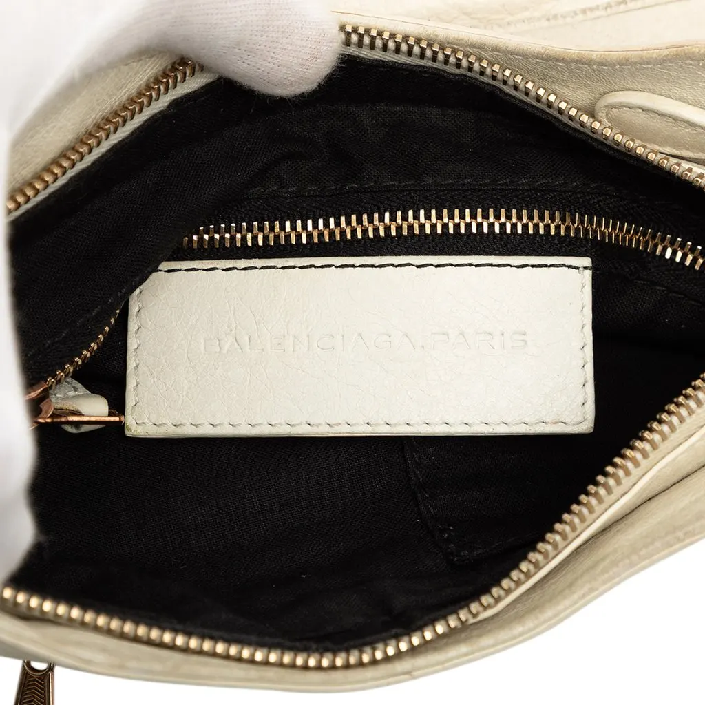 Balenciaga Lambskin Motocross Giant 21 Hip Crossbody Beige Leather Very good - Box View