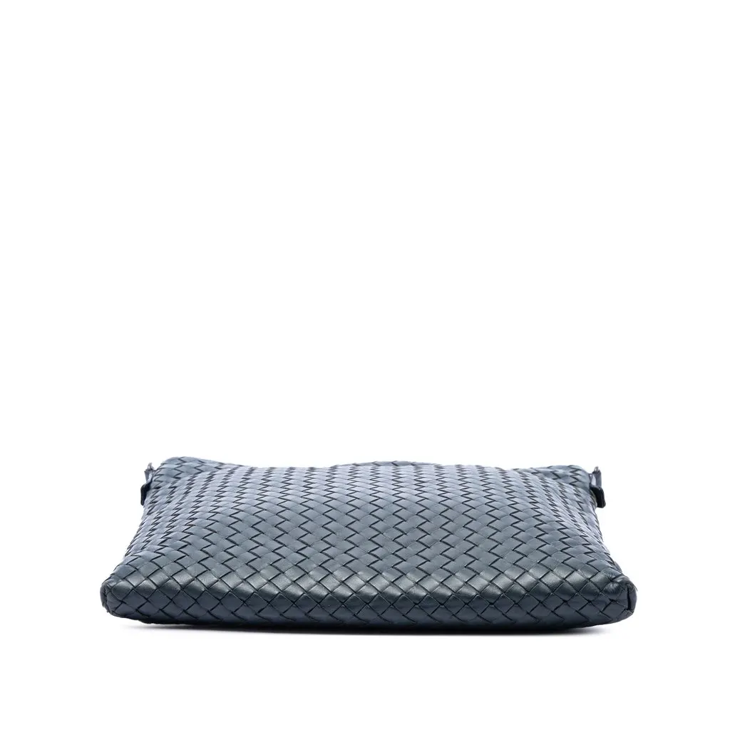 Bottega Veneta Nappa Intrecciato VN Crossbody Blue Leather Very good - Inside View