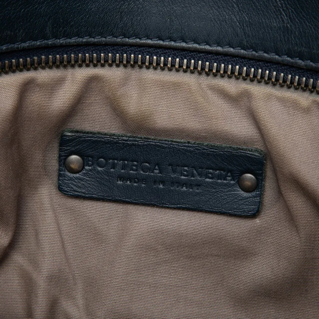 Bottega Veneta Nappa Intrecciato VN Crossbody Blue Leather Very good - Box View