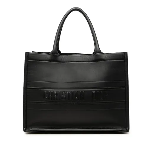 Dior Medium Embossed Leather Book Tote