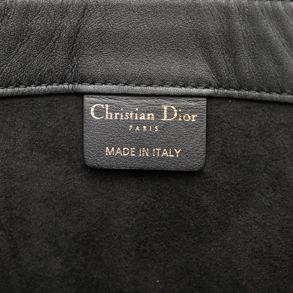 Dior Medium Embossed Leather Book Tote Black Leather Very good - Box View