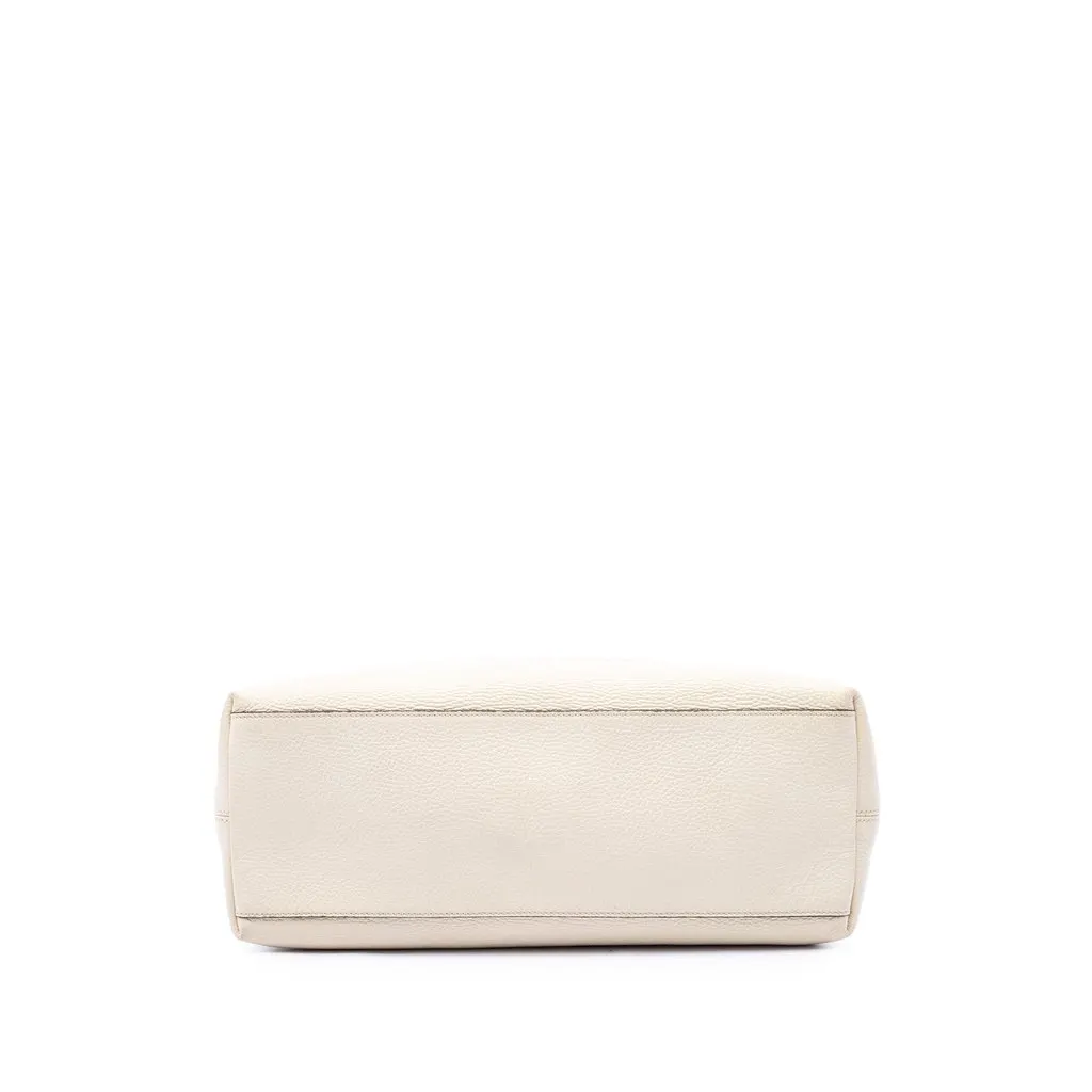 Gucci Medium Calfskin Soho Chain Tote White Leather Very good - Inside View