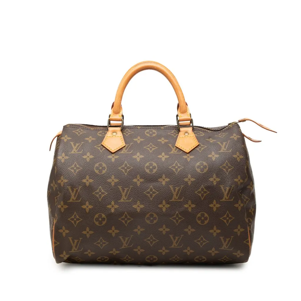 Louis Vuitton Monogram Speedy 30 Brown Canvas Very good - Front View