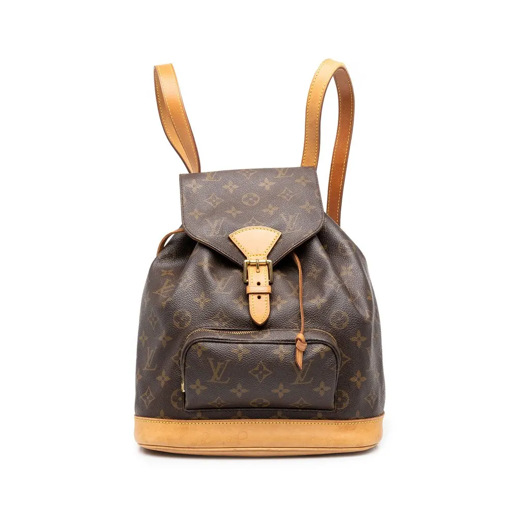 Louis Vuitton Monogram Montsouris PM Brown Canvas Good - Front View