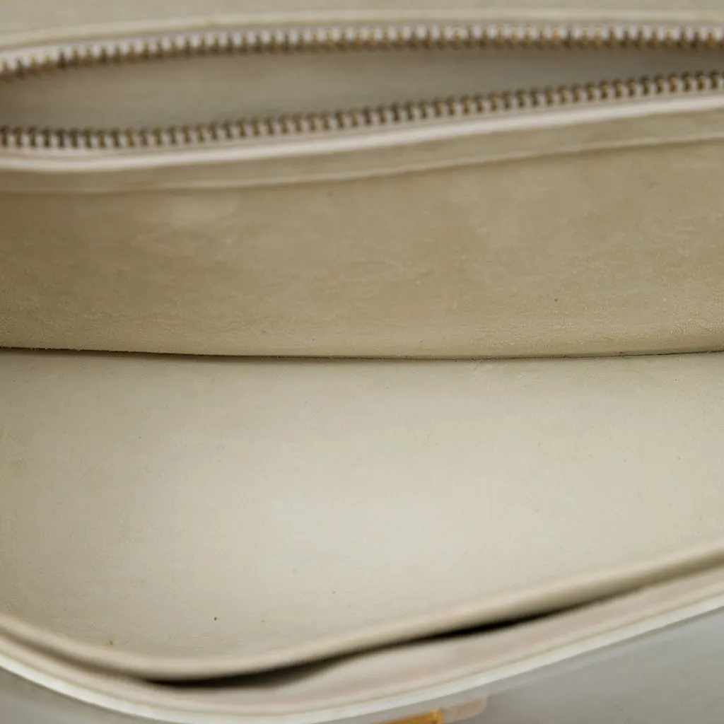 Dior Small Studded Patent Diorama Flap Silver Leather Very good - Model View