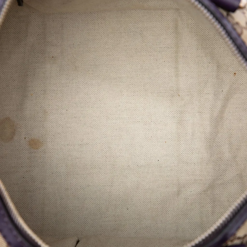 Gucci Medium GG Canvas Web Joy Boston Bag Beige Canvas Good - Model View