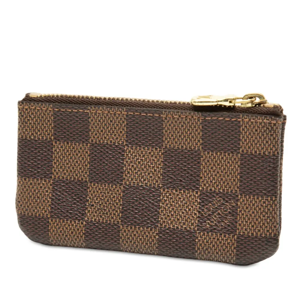 Louis Vuitton Damier Ebene Pochette Cles Brown Canvas Very good - Back View