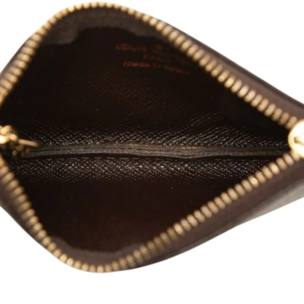 Louis Vuitton Damier Ebene Pochette Cles Brown Canvas Very good - Model View