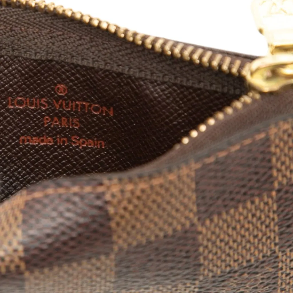 Louis Vuitton Damier Ebene Pochette Cles Brown Canvas Very good - Box View