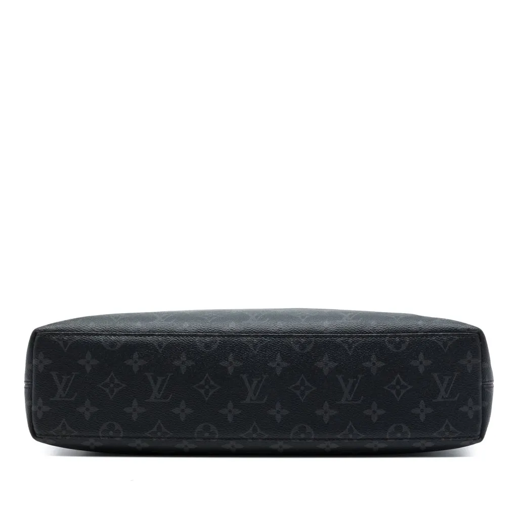Louis Vuitton Monogram Eclipse Explorer Business Bag Black Very good - Inside View