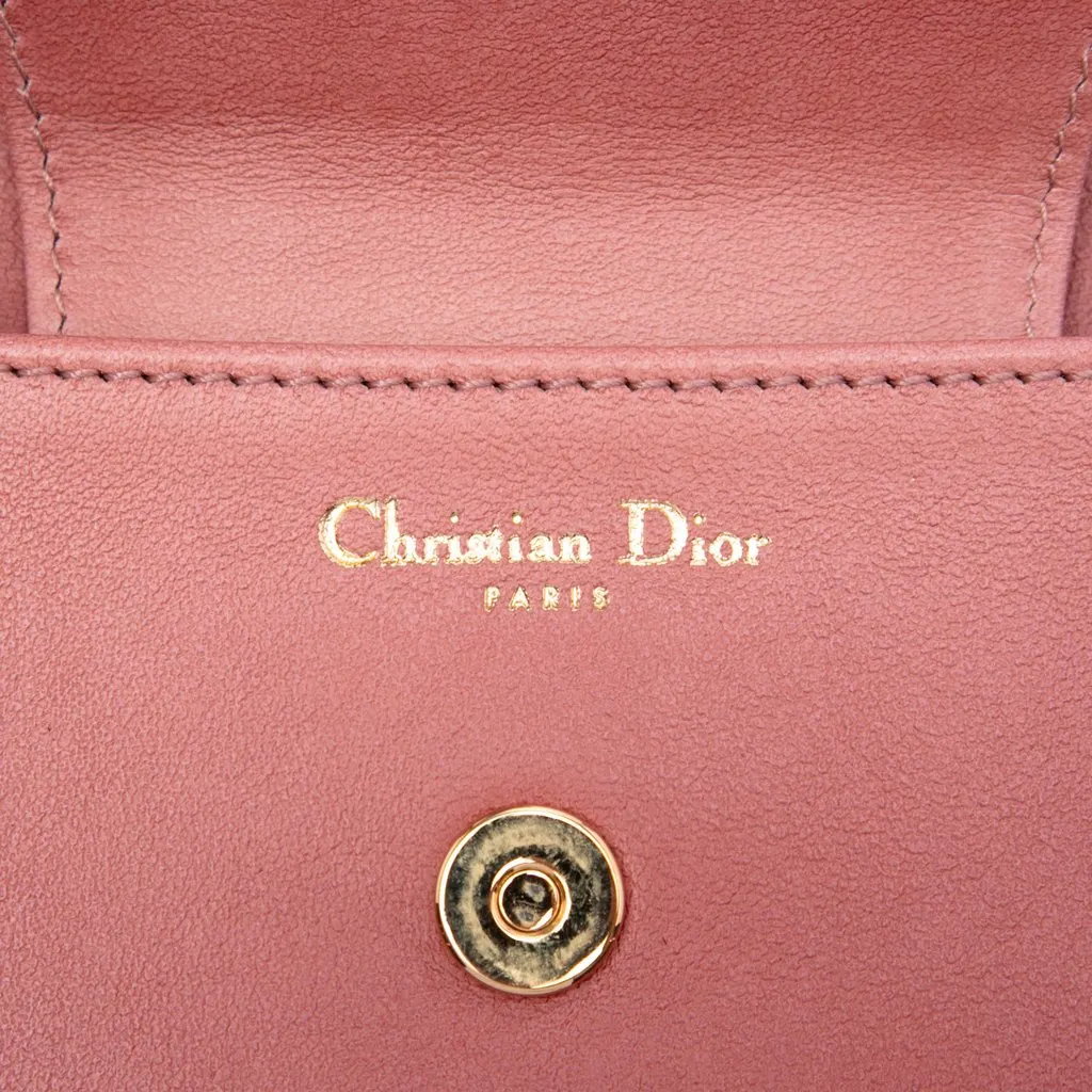 Dior Medium Gradient Calfskin DiorDouble Chain Bag Pink Leather Very good - Box View