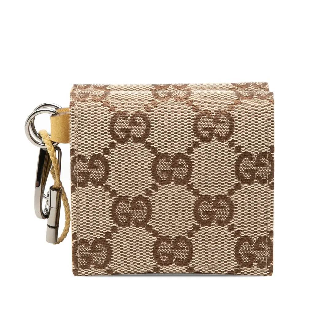 Gucci GG Canvas Coin Pouch Set Beige Very good - Front View