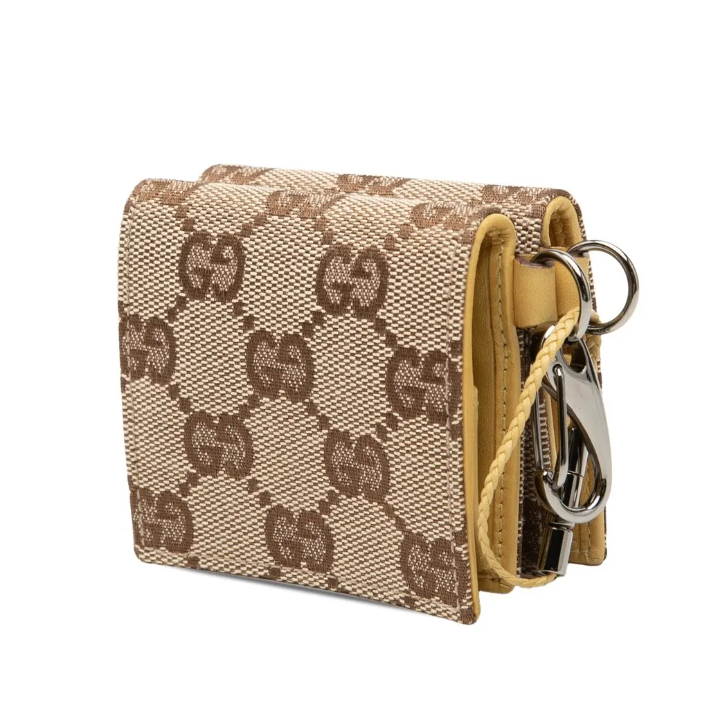 Gucci GG Canvas Coin Pouch Set Beige Very good - Back View