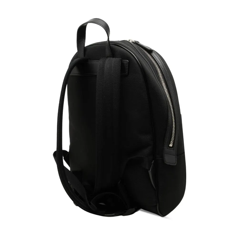 Gucci Techno Canvas Web Backpack Black Canvas Good - Back View