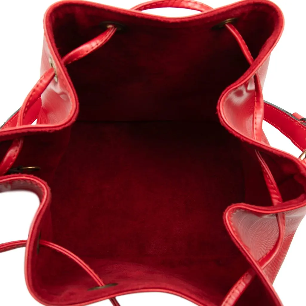 Louis Vuitton Epi Petit Noe Red Leather Good - Model View