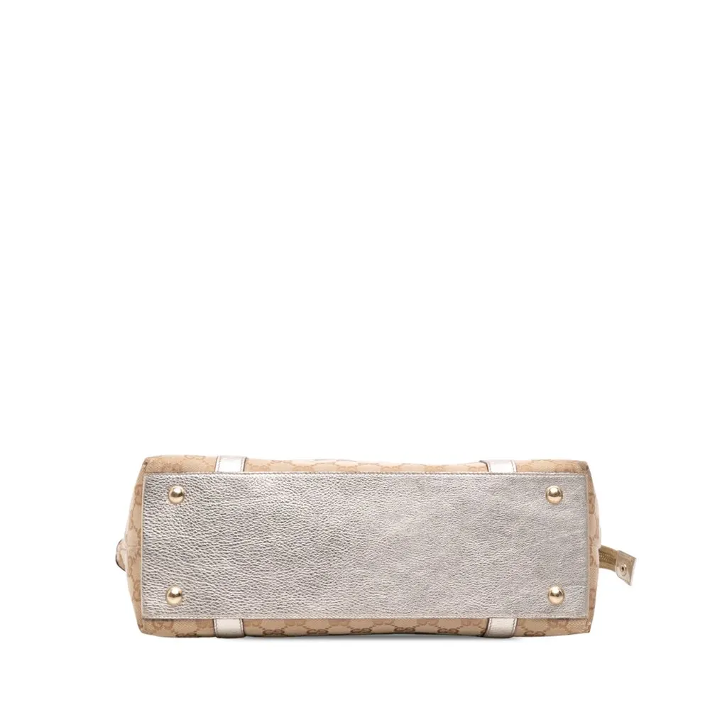 Gucci GG Canvas Abbey D Ring Tote Beige Canvas Very good - Inside View