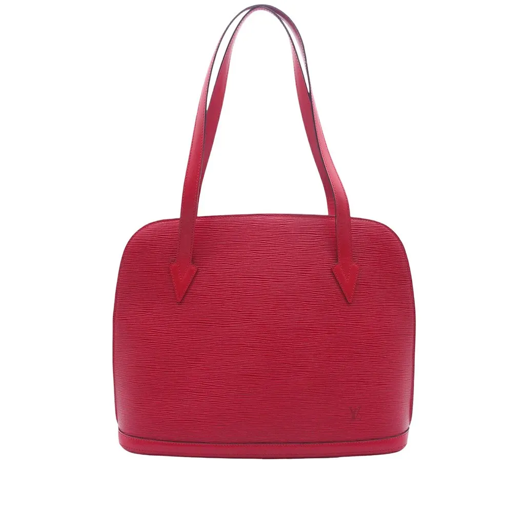 Louis Vuitton Epi Lussac Red Leather Very good - Front View