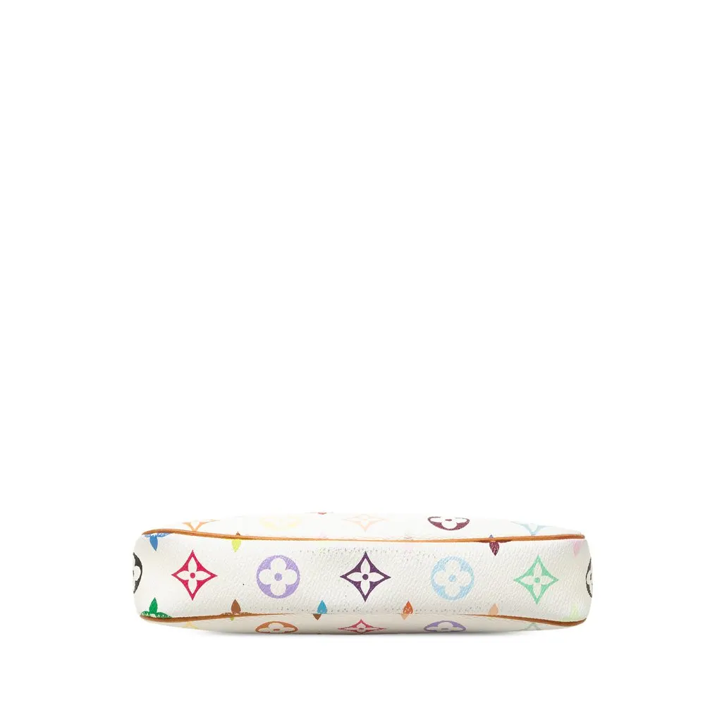 Louis Vuitton Monogram Multicolore Pochette Accessoires White Canvas Very good - Inside View