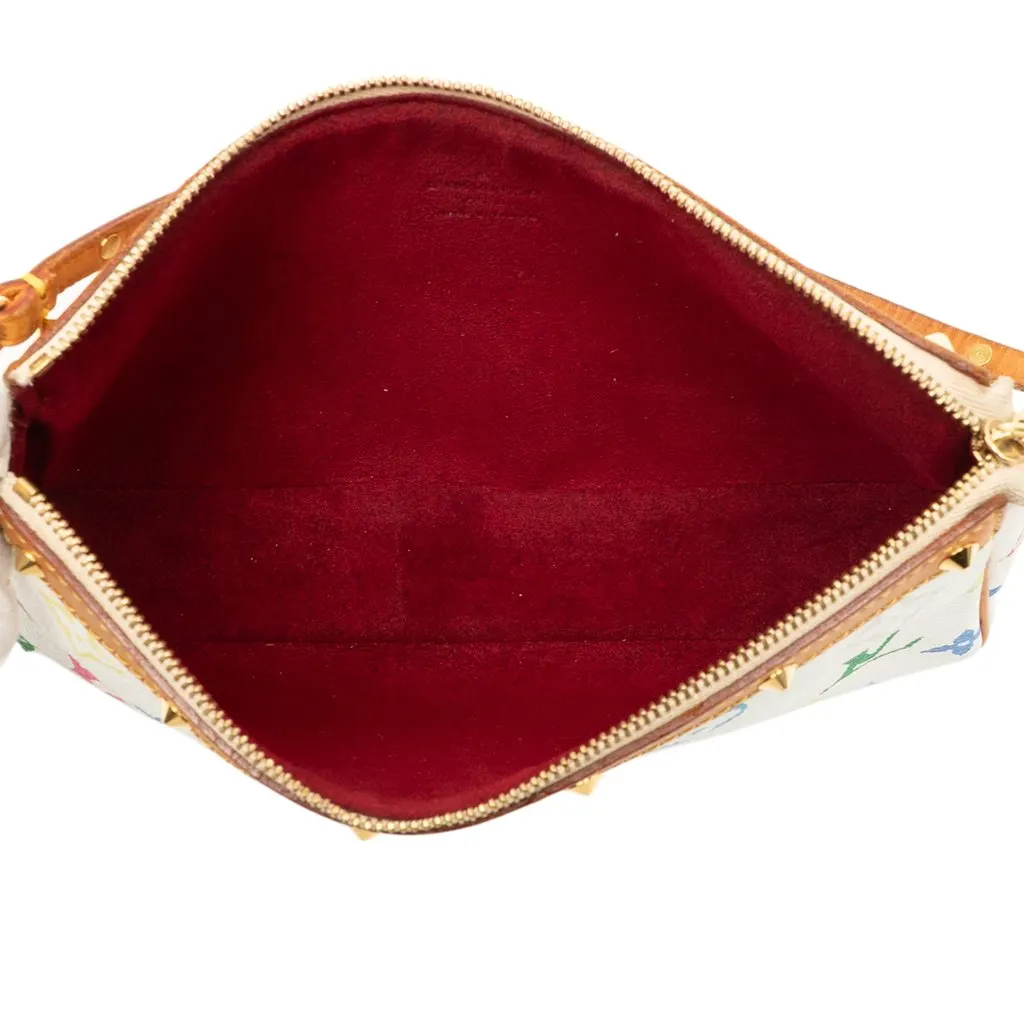 Louis Vuitton Monogram Multicolore Pochette Accessoires White Canvas Very good - Model View