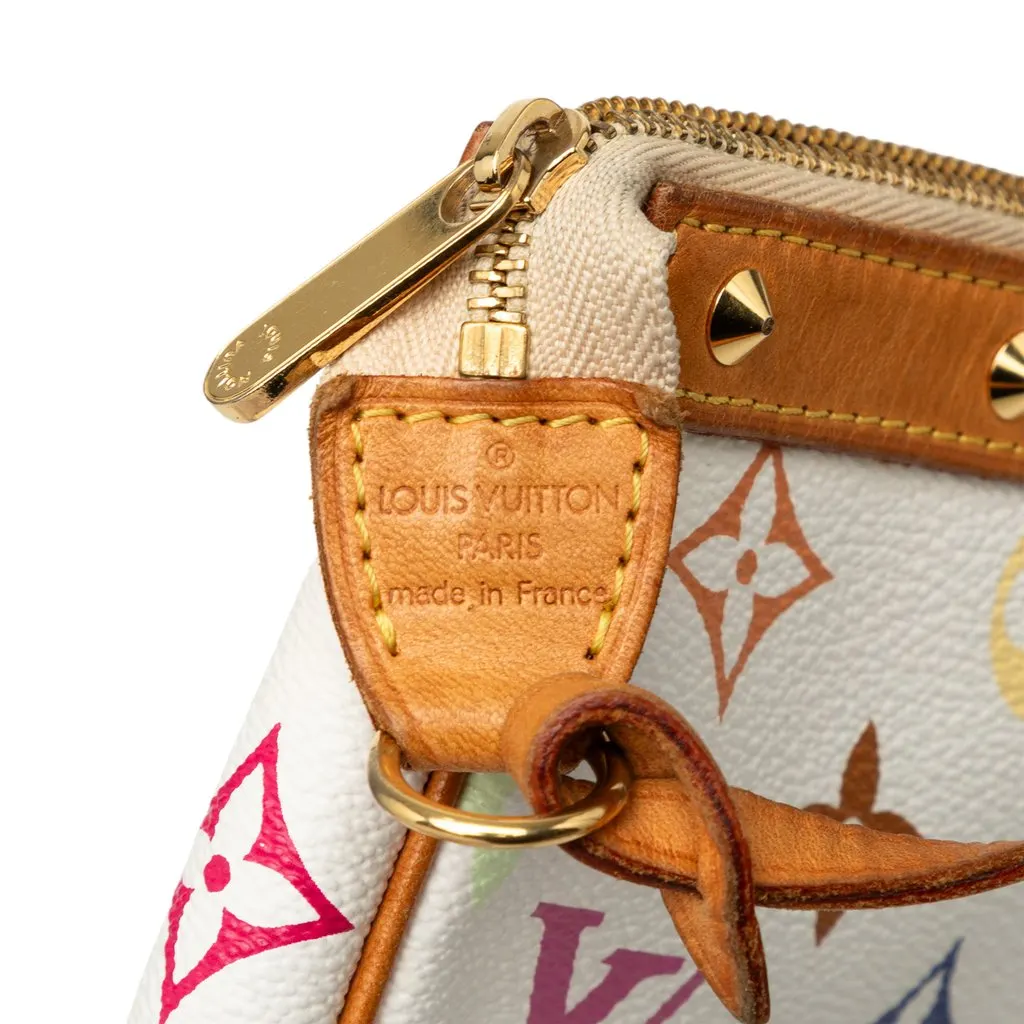 Louis Vuitton Monogram Multicolore Pochette Accessoires White Canvas Very good - Box View