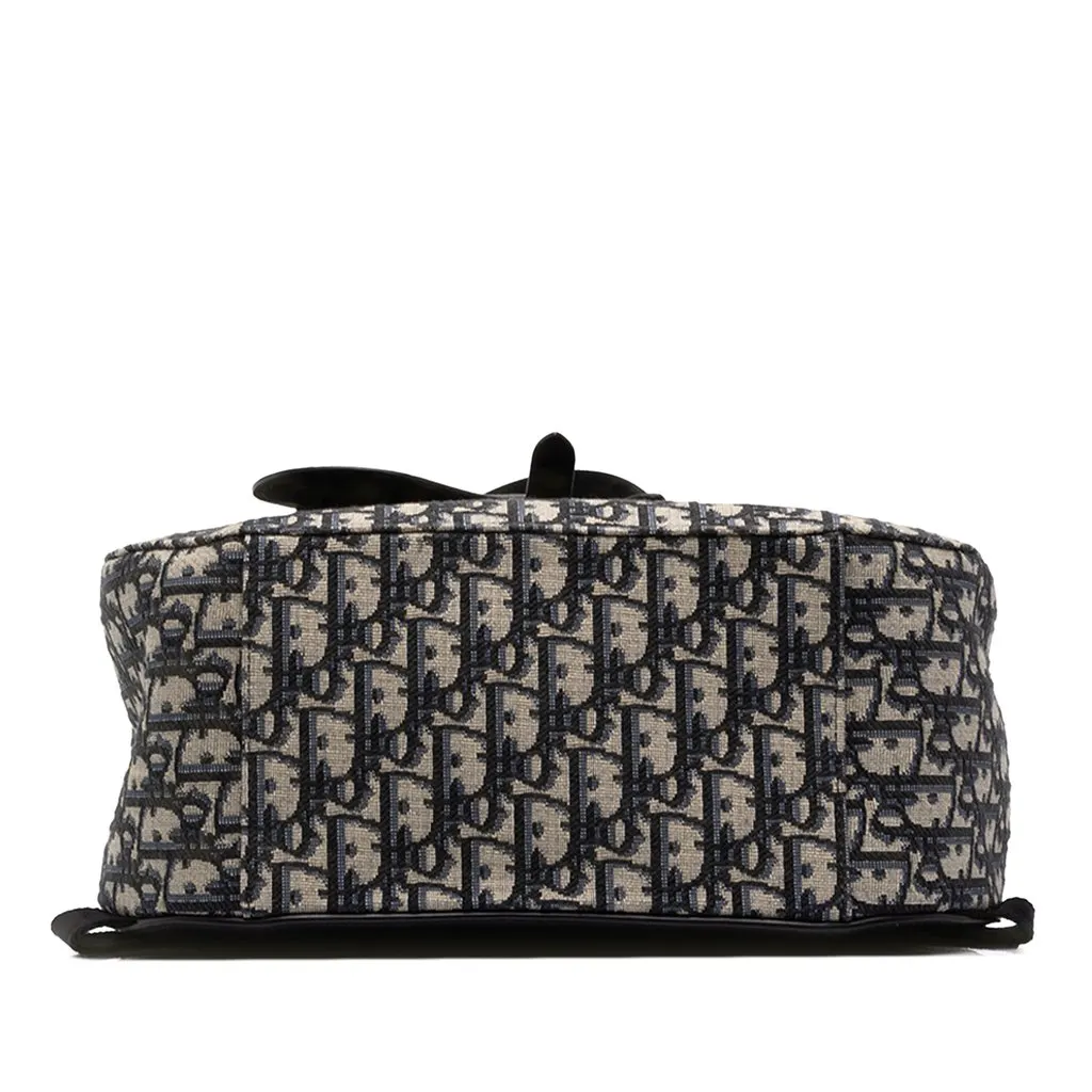 Dior Oblique Canvas Saddle Backpack Blue Canvas Very good - Inside View