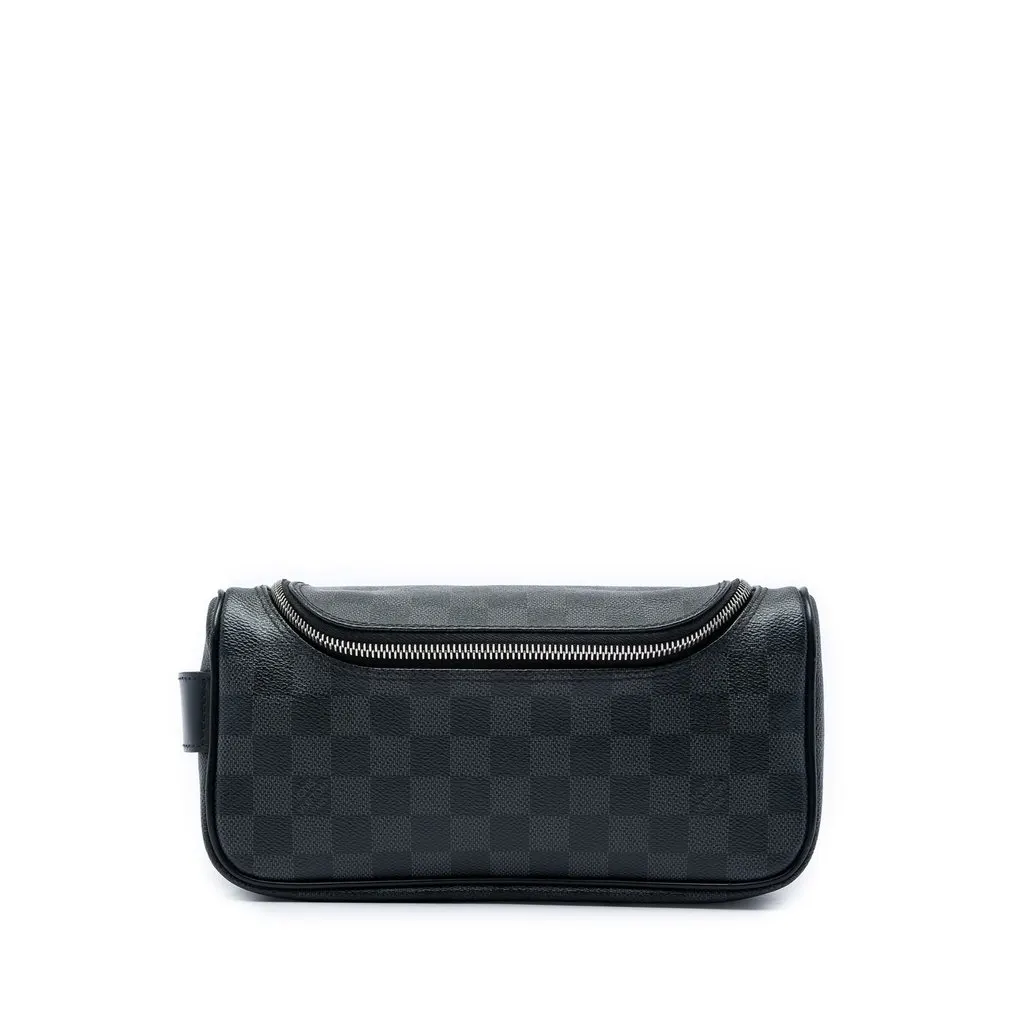 Louis Vuitton Damier Graphite Toiletry Pouch Black Very good - Front View