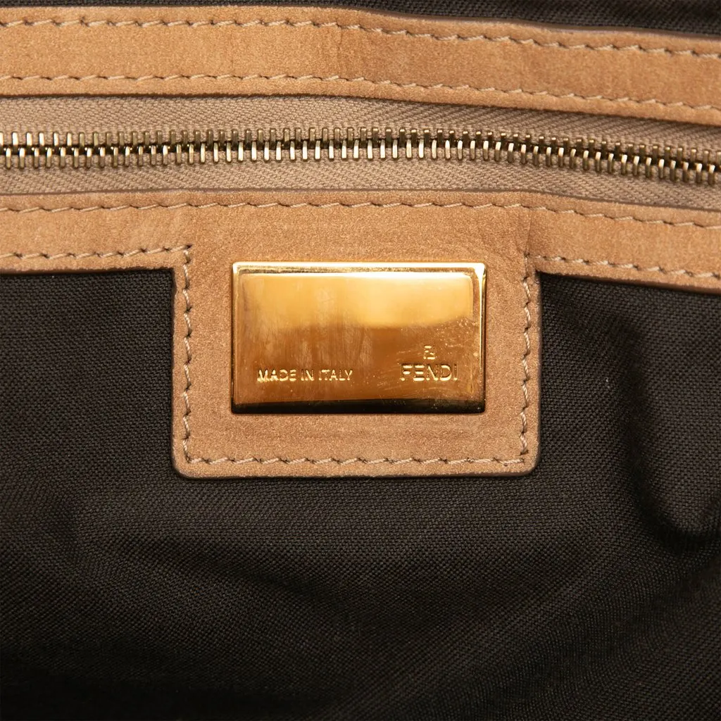 Fendi Zucca Canvas Grommet Etniko Du Jour Tote Brown Very good - Box View