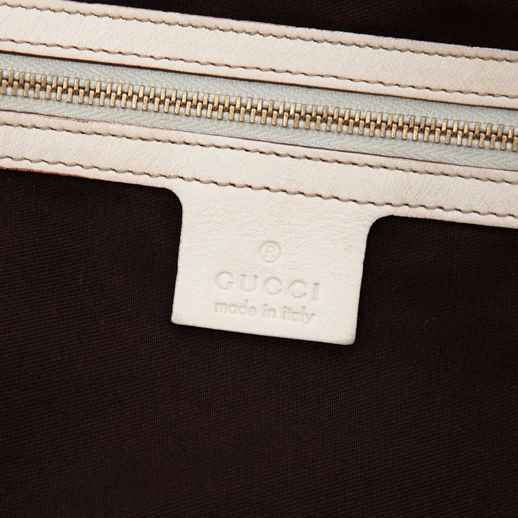 Gucci GG Canvas Horsebit Pelham Shoulder Bag Beige Canvas Good - Box View