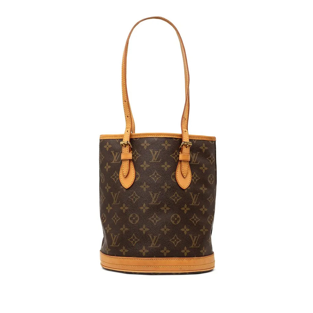 Louis Vuitton Monogram Petit Bucket Brown Very good - Front View