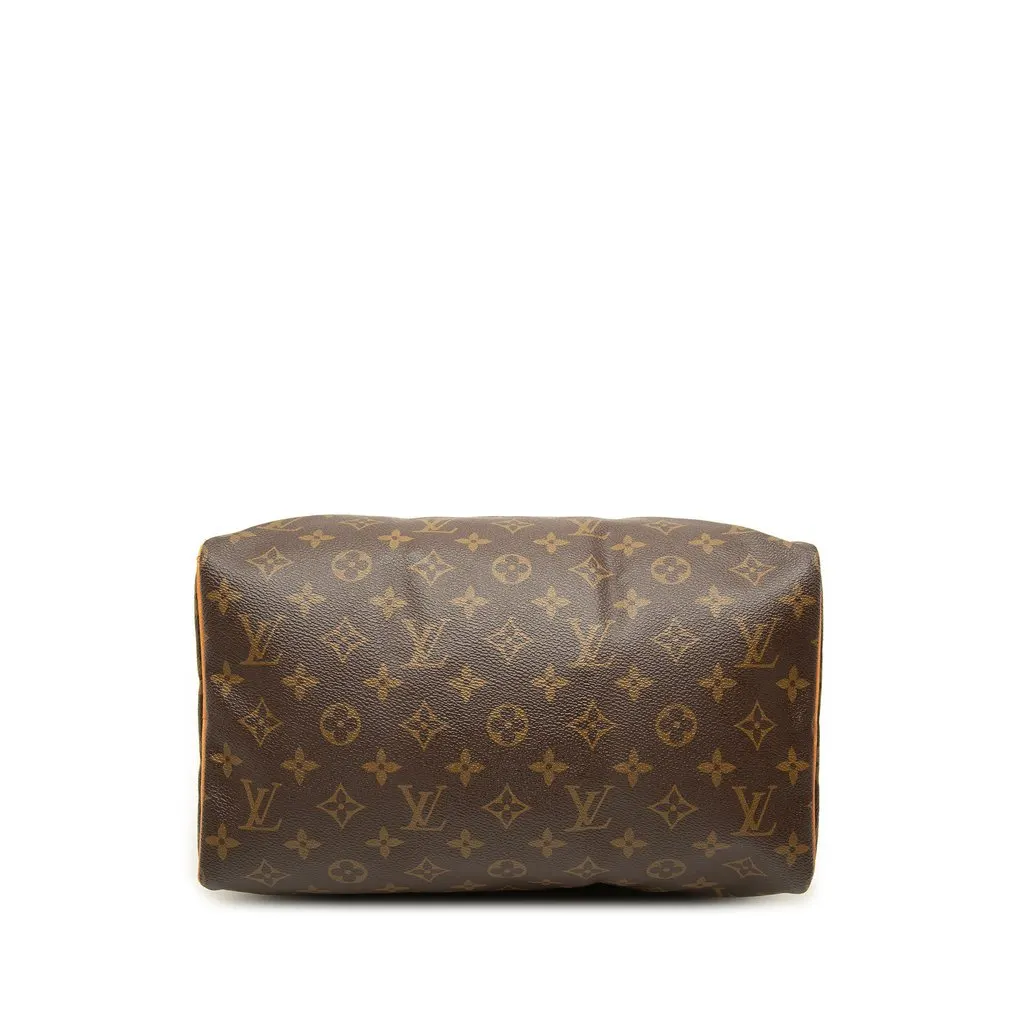 Louis Vuitton Monogram Speedy 30 Brown Canvas Good - Inside View