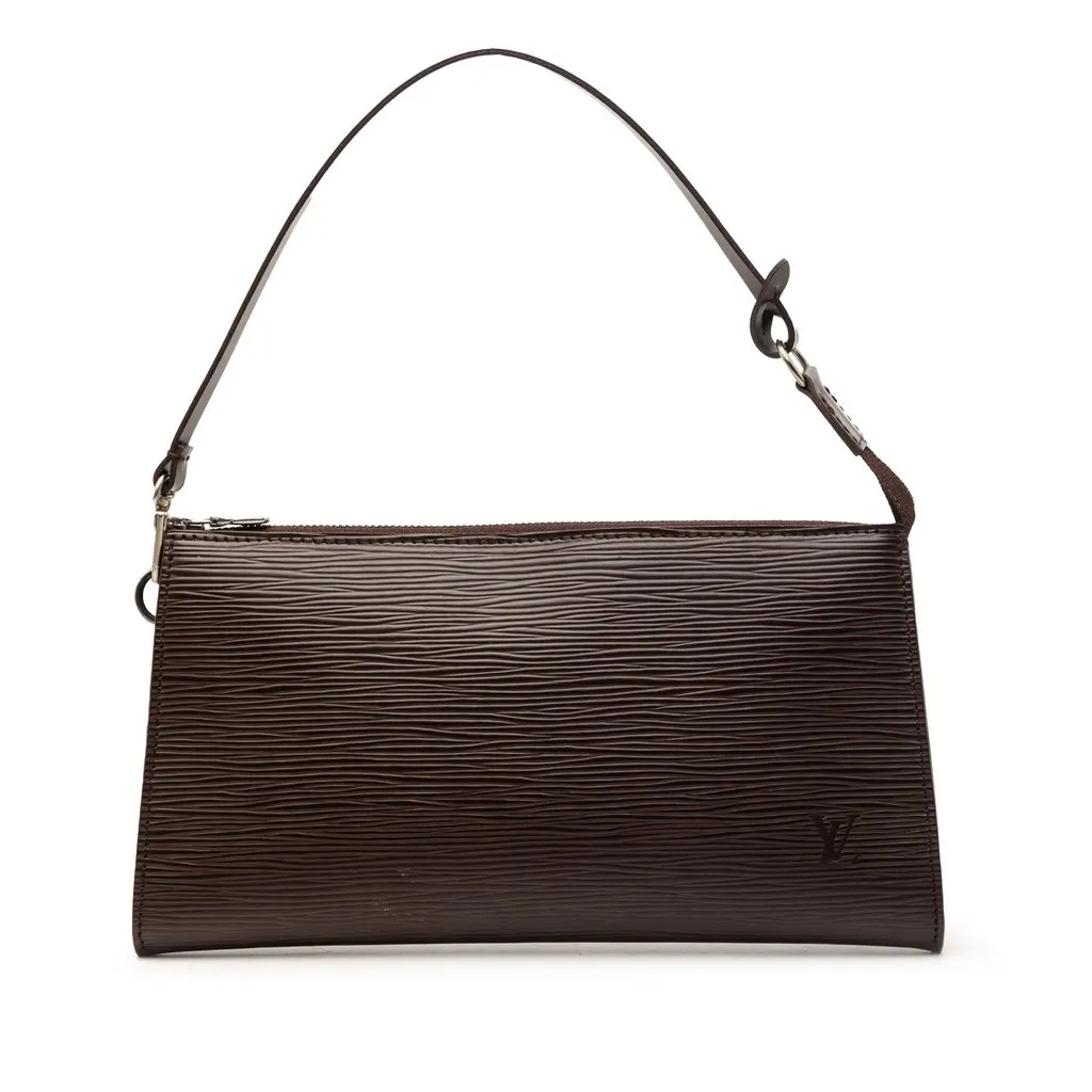 Louis Vuitton Epi Pochette Accessoires Brown Leather Very good - Front View