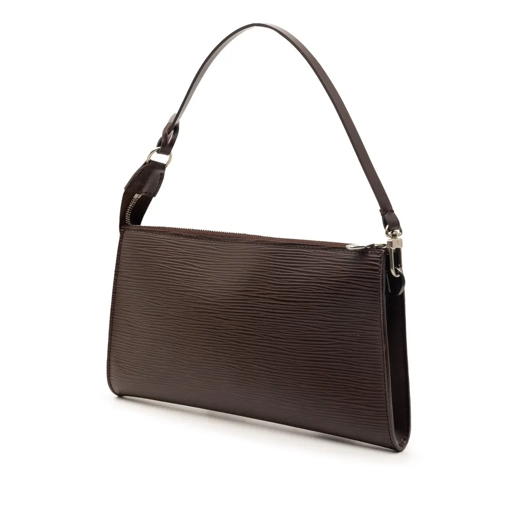 Louis Vuitton Epi Pochette Accessoires Brown Leather Very good - Back View