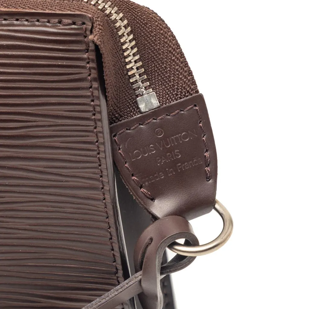 Louis Vuitton Epi Pochette Accessoires Brown Leather Very good - Box View
