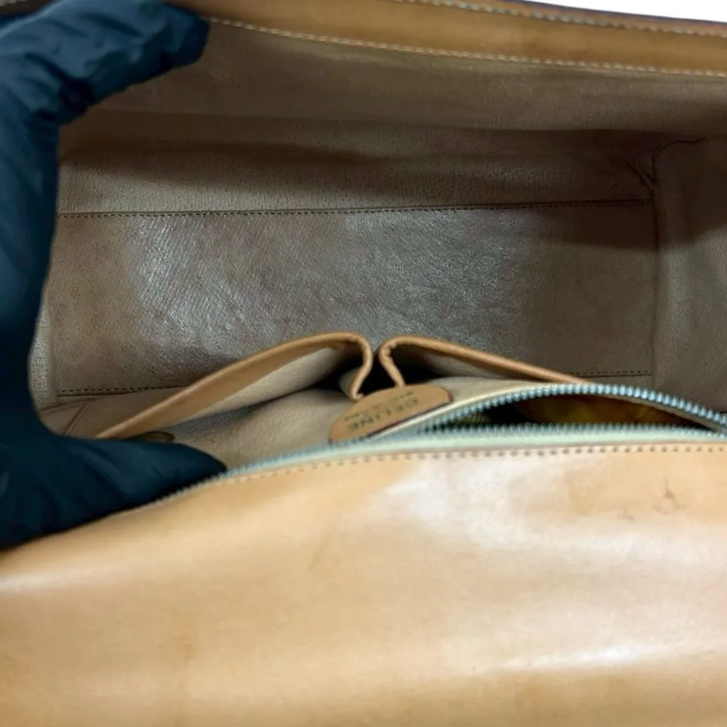 Celine Macadam Coated Canvas Medallion Handbag Brown Canvas Very good - Inside View