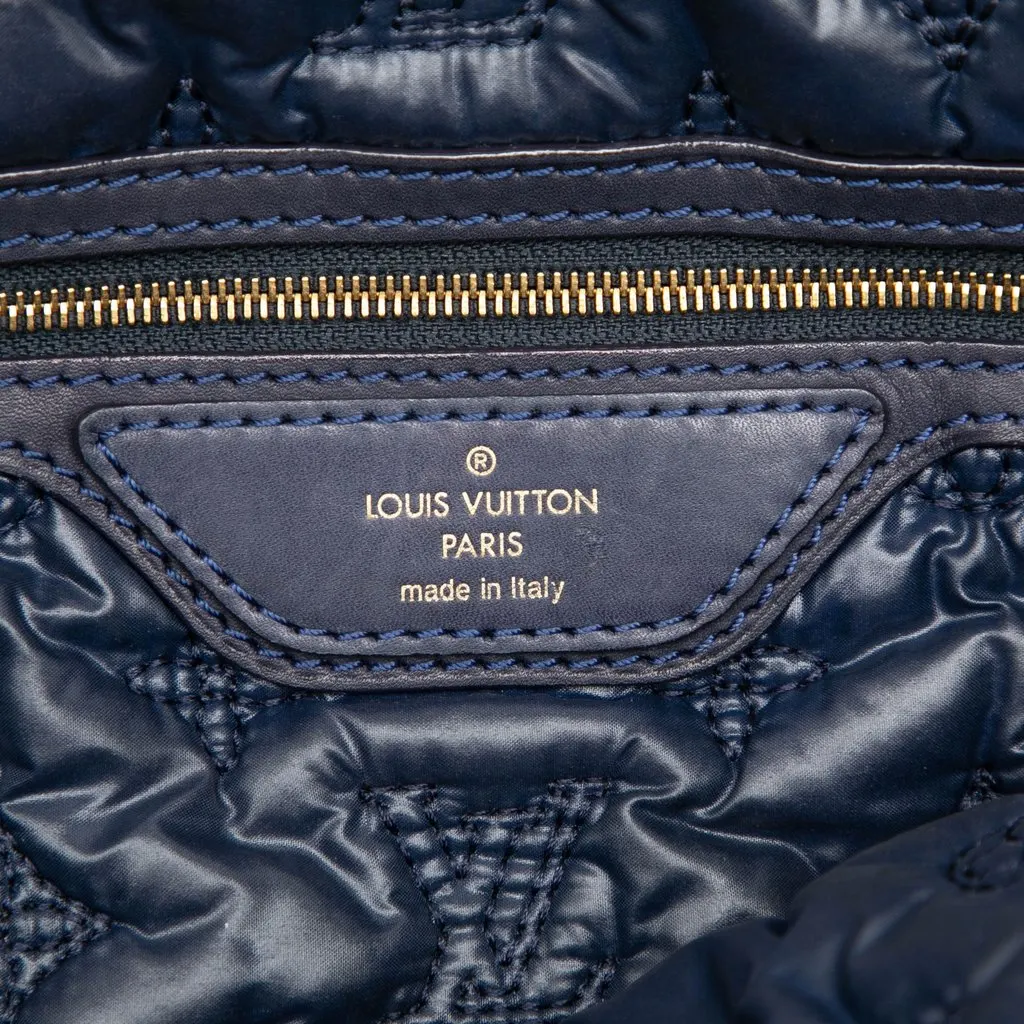 Louis Vuitton Monogram Nylon Desire Lockit Vertical MM Blue Polyamide Very good - Box View
