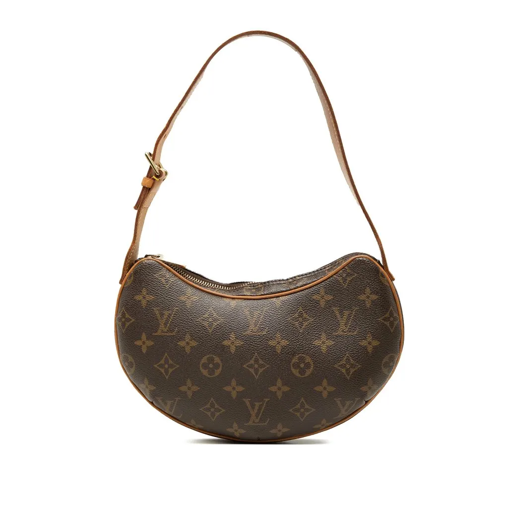 Louis Vuitton Monogram Croissant PM Brown Canvas Good - Front View