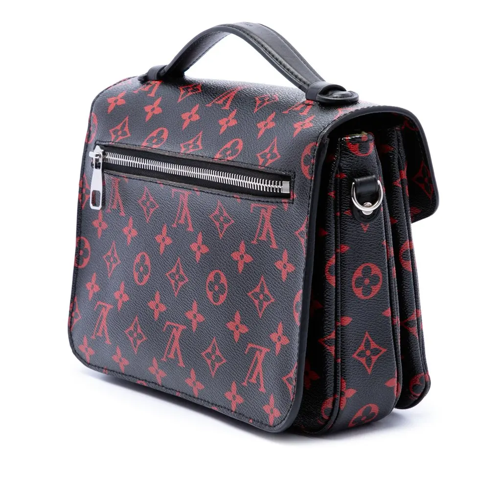 Louis Vuitton Monogram Infrarouge Pochette Metis Black Very good - Back View